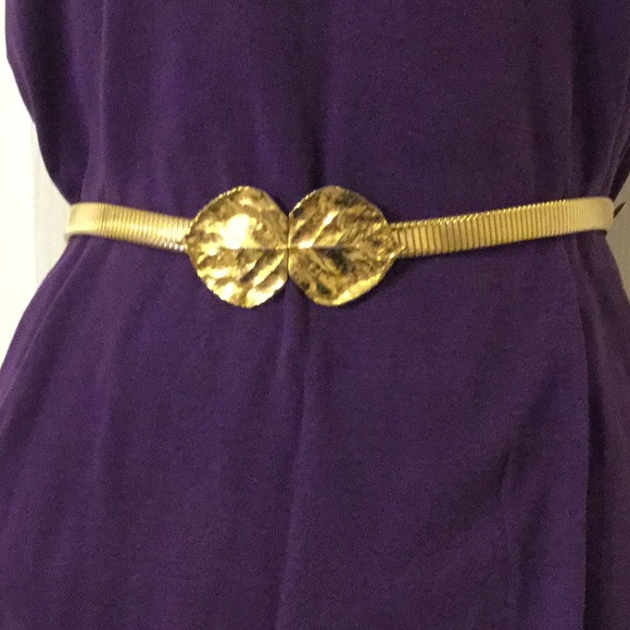 Accessories - stretch belt w/ leaf closure 27/36 inch